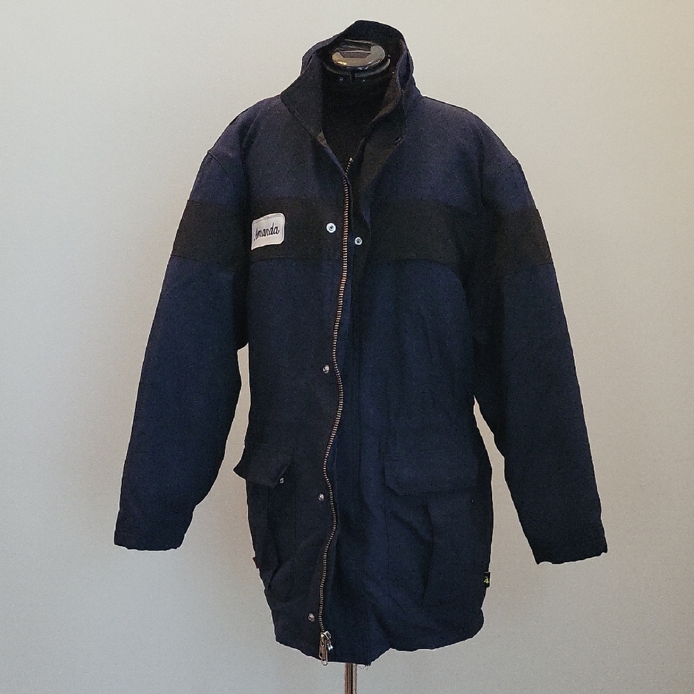 Workrite Womens Fire Retardant Parka, No Hood, Size Medium